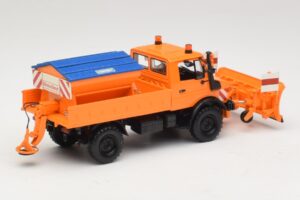 Mercedes Unimog 1300 L Sněžný Pluh Oranžová Minichamps 1:43 439033060 Kov – obrázek 2 z 6