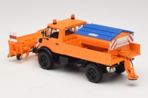 Mercedes Unimog 1300 L Sněžný Pluh Oranžová Minichamps 1:43 439033060 Kov – obrázek 5 z 6