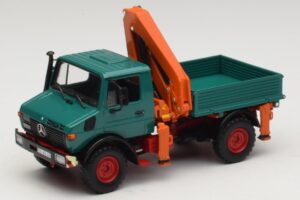 Mercedes Unimog 1300 L Sklápěč s Nakládacím Jeřábem Minichamps 1:43 439033000 Kov