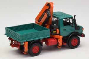 Mercedes Unimog 1300 L Sklápěč s Nakládacím Jeřábem Minichamps 1:43 439033000 Kov – obrázek 2 z 6