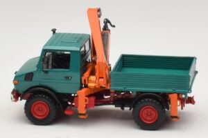 Mercedes Unimog 1300 L Sklápěč s Nakládacím Jeřábem Minichamps 1:43 439033000 Kov – obrázek 3 z 6