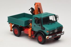 Mercedes Unimog 1300 L Sklápěč s Nakládacím Jeřábem Minichamps 1:43 439033000 Kov – obrázek 4 z 6