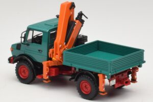 Mercedes Unimog 1300 L Sklápěč s Nakládacím Jeřábem Minichamps 1:43 439033000 Kov – obrázek 5 z 6