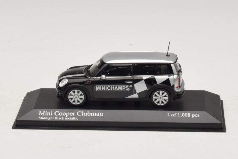 Mini Cooper Clubman R55 Černá Metalíza Minichamps 1:43 Mini Cooper Clubman R55 Černá Metalíza Minichamps 1:43 431138672 Kov