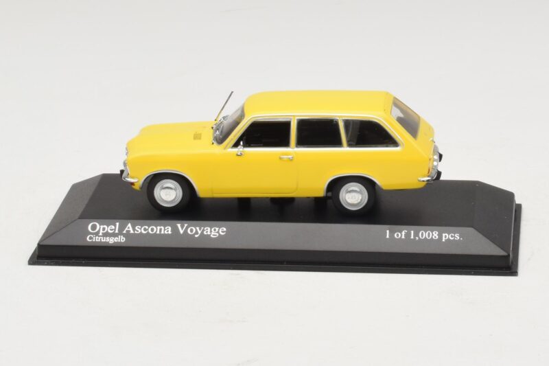 Opel Ascona A Voyage Žlutý Minichamps 1:43 400045811 Kov