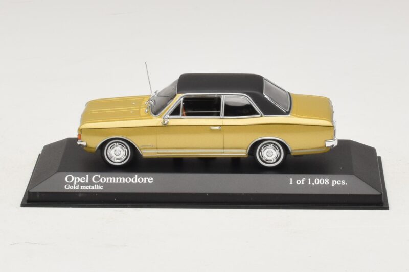 Opel Commodore A Zlatá Metalíza Minichamps 1:43 430046165 Kov