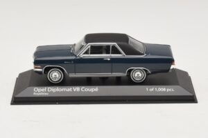 Opel Diplomat A V8 Coupe Tmavě Modrý Minichamps 1:43 400048021 Kov