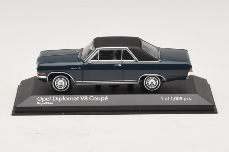 Opel Diplomat A V8 Coupe Tmavě Modrý Minichamps 1:43 400048021 Kov