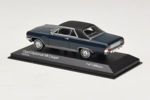 Opel Diplomat A V8 Coupe Tmavě Modrý Minichamps 1:43 400048021 Kov – obrázek 3 z 4
