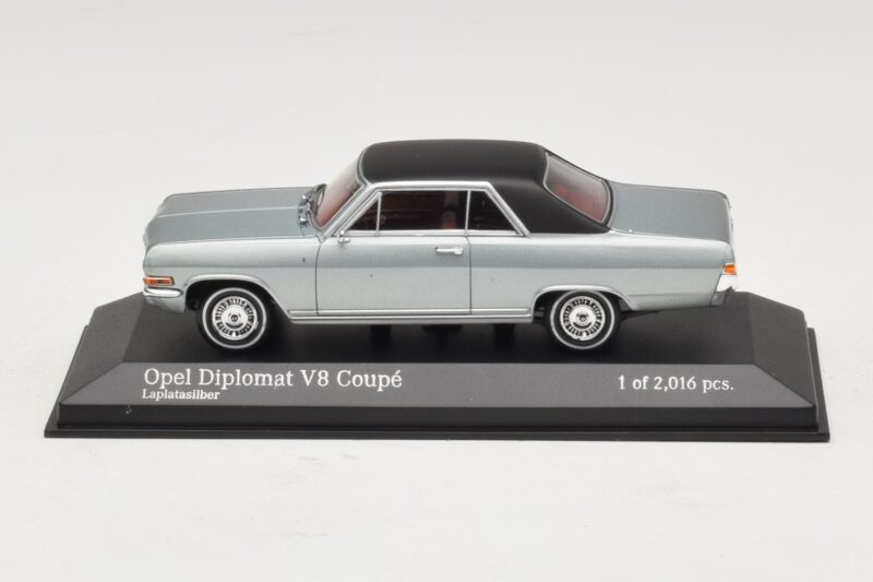 Opel Diplomat A V8 Coupe Stříbrný Minichamps 1:43 400048020 Kov