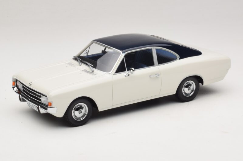 Opel Rekord C Kupé Bílá Modrá Minichamps 1:18 107047021 Pryskyřice