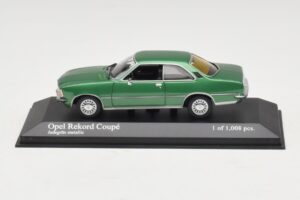 Opel Rekord D Kupé Zelený Metalický Minichamps 1:43 400044022 Kov
