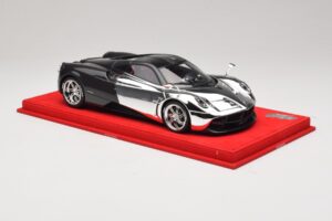 Pagani Huayra Chrome Silver Jedinečný Kus BBR 1:18 P1873CM Pryskyřice – obrázek 4 z 7