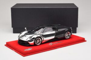 Pagani Huayra Chrome Silver Jedinečný Kus BBR 1:18 P1873CM Pryskyřice – obrázek 6 z 7