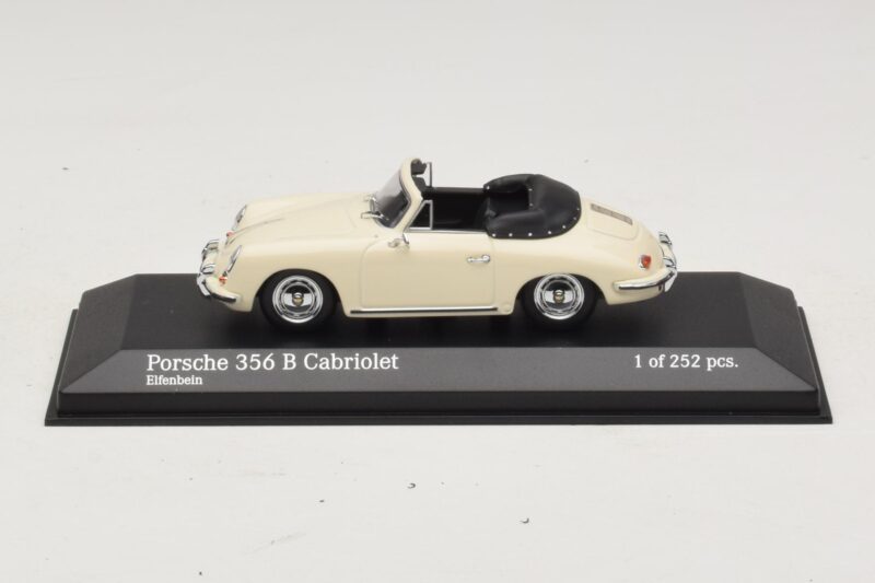 Porsche 356 B Kabriolet Slonová Bílá Minichamps 1:43 Porsche 356 B Kabriolet Slonová Bílá Minichamps 1:43 400064332 Kov