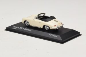 Porsche 356 B Kabriolet Slonová Bílá Minichamps 1:43 400064332 Kov – obrázek 3 z 4