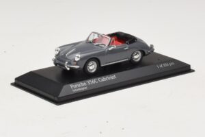 Porsche 356C Cabriolet Šedý Minichamps 1:43 430062339 Kov – obrázek 2 z 4