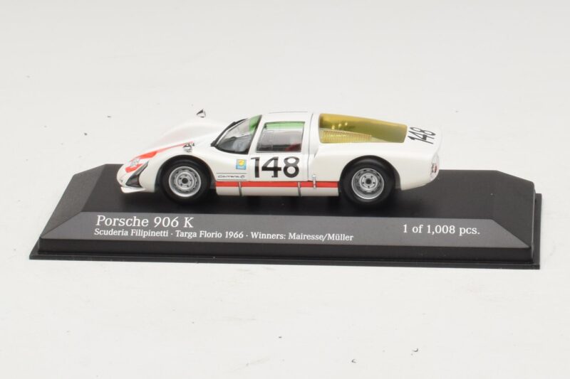 Porsche 906 K Scuderia Filipinetti #148 W. Mairesse / H. Muller Targa Florio Winners 1966 Minichamps 1:43 400666648 Kov