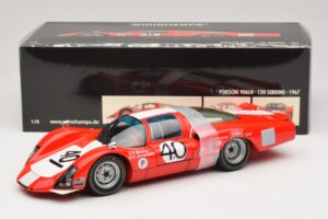 Porsche 906 LH Squadra Tartaruga #40 D. Spoerry / R. Steinemann 12 Hours of Sebring 1967 Minichamps 1:18 100676140 Kov – obrázek 8 z 8