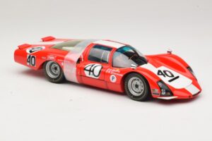 Porsche 906 LH Squadra Tartaruga #40 D. Spoerry / R. Steinemann 12 Hours of Sebring 1967 Minichamps 1:18 100676140 Kov – obrázek 6 z 8