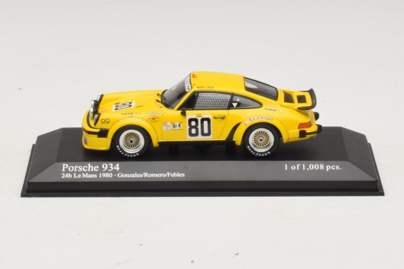 Porsche 911 934 #80 Gonzalez / Romero 24 Hours of Le Mans 1980 Minichamps 1:43 400806480 Kov