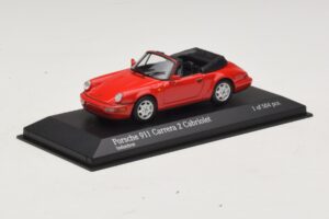 Porsche 911 964 Carrera 2 Cabriolet Červený Minichamps 1:43 430067330 Kov – obrázek 2 z 4