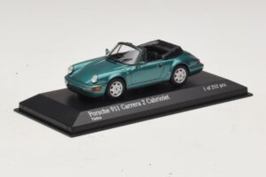 Porsche 911 964 Carrera 2 Cabriolet Turkysová Minichamps 1:43 430067332 Kov – obrázek 2 z 4