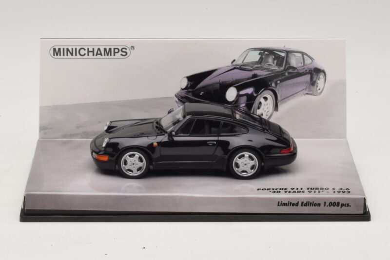 Porsche 911 964 Turbo S 3.6 30. Výročí Černý Minichamps 1:43 436069171 Kov