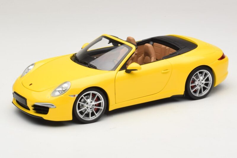 Porsche 911 991 Carrera S Kabriolet Žlutý Minichamps 1:18 100061031 Kov