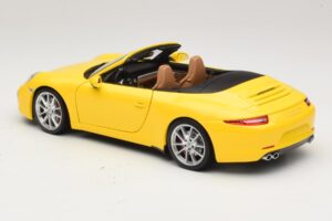Porsche 911 991 Carrera S Kabriolet Žlutý Minichamps 1:18 100061031 Kov – obrázek 7 z 8