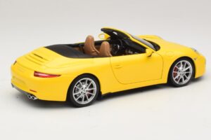 Porsche 911 991 Carrera S Kabriolet Žlutý Minichamps 1:18 100061031 Kov – obrázek 3 z 8