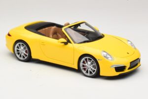 Porsche 911 991 Carrera S Kabriolet Žlutý Minichamps 1:18 100061031 Kov – obrázek 6 z 8