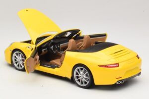 Porsche 911 991 Carrera S Kabriolet Žlutý Minichamps 1:18 100061031 Kov – obrázek 5 z 8