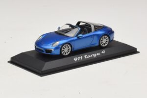 Porsche 911 991 Targa Modrá Metalíza Minichamps 1:43 WAP0200350E Kov – obrázek 2 z 4