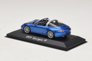Porsche 911 991 Targa Modrá Metalíza Minichamps 1:43 WAP0200350E Kov – obrázek 3 z 4