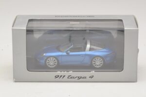 Porsche 911 991 Targa Modrá Metalíza Minichamps 1:43 WAP0200350E Kov – obrázek 4 z 4