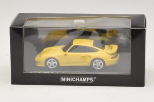 Porsche 911 993 Turbo S Žlutý Minichamps 1:43 430069270 Kov – obrázek 4 z 4