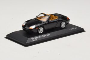 Porsche 911 996 Kabriolet Černá Metalíza Minichamps 1:43 400061090 Kov – obrázek 2 z 4