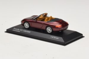 Porsche 911 996 Kabriolet Červená Metalíza Minichamps 1:43 400061092 Kov – obrázek 3 z 4