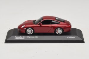Porsche 911 997 Carrera 4S Red Metallic Minichamps 1:43 400066422 Kov