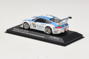 Porsche 911 997 GT3 R #53 Vannelet / Pyroles Class Winners 24 Hours of Spa 2010 Minichamps 1:43 400108953 Kov – obrázek 3 z 4