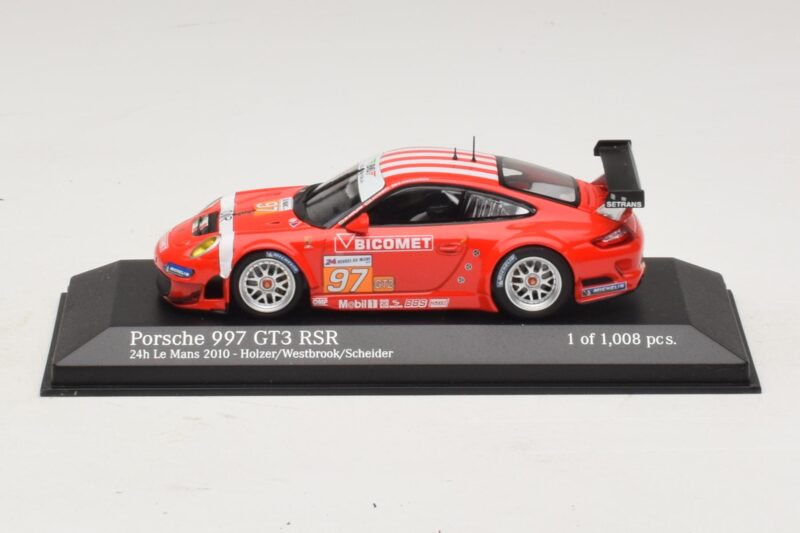 Porsche 911 997 GT3 RSR GT2 #97 M. Holzer / R. Westbrook 24 Hours of Le Mans 2010 Minichamps 1:43 Porsche 911 997 GT3 RSR GT2 #97 M. Holzer / R. Westbrook 24 Hours of Le Mans 2010 Minichamps 1:43 410106997 Kov