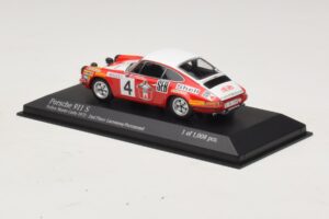 Porsche 911 S #4 G. Larrousse / J-C. Perramond 2nd Place Rally Monte Carlo 1972 Minichamps 1:43 400726804 Kov – obrázek 3 z 4