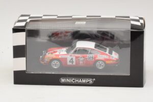 Porsche 911 S #4 G. Larrousse / J-C. Perramond 2nd Place Rally Monte Carlo 1972 Minichamps 1:43 400726804 Kov – obrázek 4 z 4