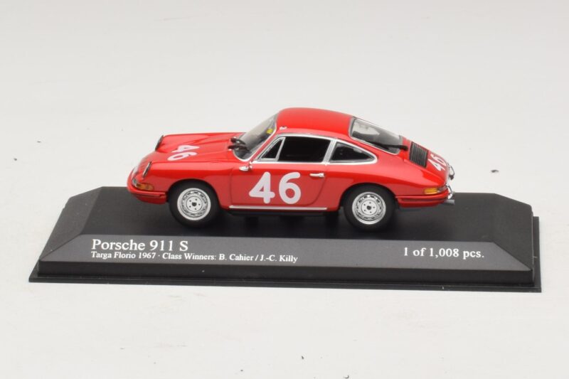 Porsche 911 S #46 Cahier / Killy Class Winners Targa Florio 1967 Minichamps 1:43 430676746 Kov