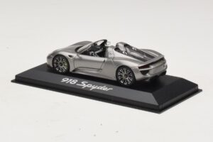 Porsche 918 Spyder Šedá Metalíza Minichamps 1:43 WAP0201000E Kov – obrázek 3 z 4