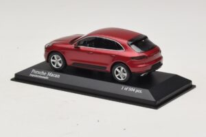 Porsche Macan 95B Červená Metalíza Minichamps 1:43 410062600 Kov – obrázek 3 z 4