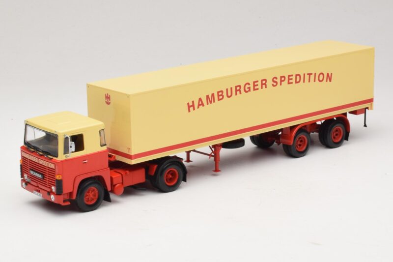 Scania LB111S Koffersattelzug Hamburger Spedition Minichamps 1:43 499123880 Kov