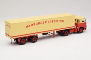 Scania LB111S Koffersattelzug Hamburger Spedition Minichamps 1:43 499123880 Kov – obrázek 2 z 6