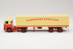 Scania LB111S Koffersattelzug Hamburger Spedition Minichamps 1:43 499123880 Kov – obrázek 3 z 6